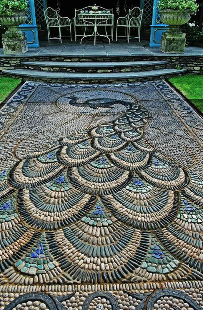 GẠCH MOSAIC SÂN VƯỜN 1
